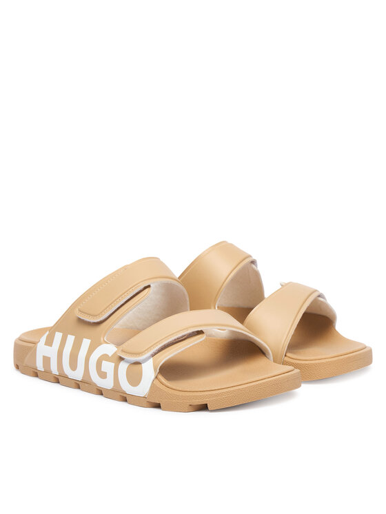 HUGO Шльопанці HUGO Evander 50542042 Бежевий