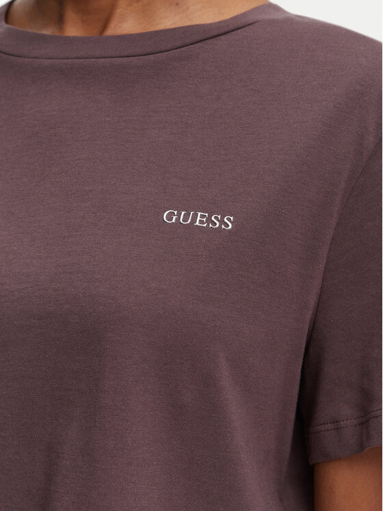 Guess Guess Футболка V6GI17 K2984 Коричневий Regular Fit