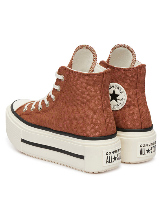 Converse Кеди Converse Chuck Taylor All Star Lift Double Stack Platform Deer A17883C Коричневий