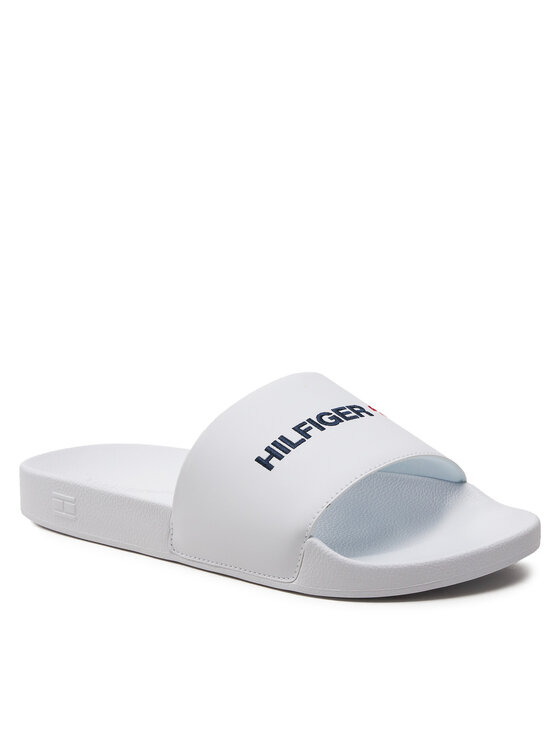Tommy Hilfiger Natikače Tommy Hilfiger Hilfiger 85 Pool Slide FM0FM05021 Bijela