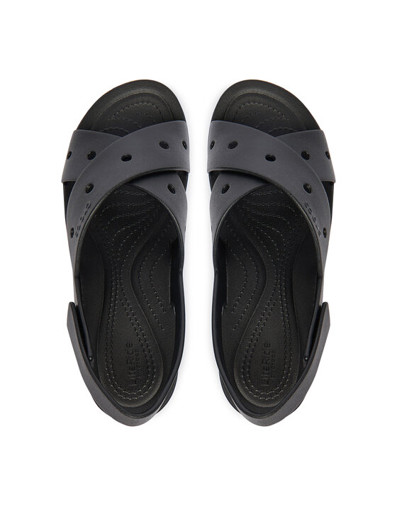 Crocs Босоніжки Crocs Brooklyn 4U Cross Strap Sandal 212254 Чорний