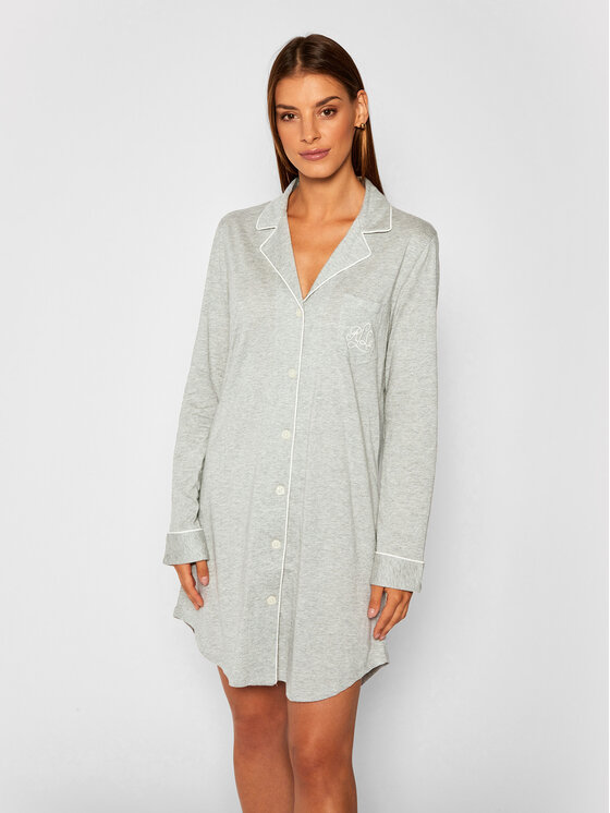LAUREN RALPH LAUREN Lauren Ralph Lauren Naktiniai marškiniai I811950 Pilka Regular Fit