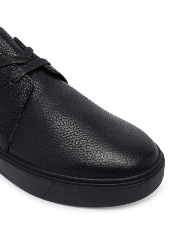 Calvin Klein Polobotky Calvin Klein Hybrid Clean Derby Tum Lth HM0HM02185 Černá