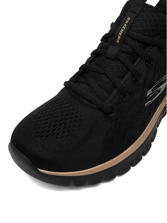 Skechers Снікерcи Skechers CEO-GRACEFUL 12615 BKRG Чорний