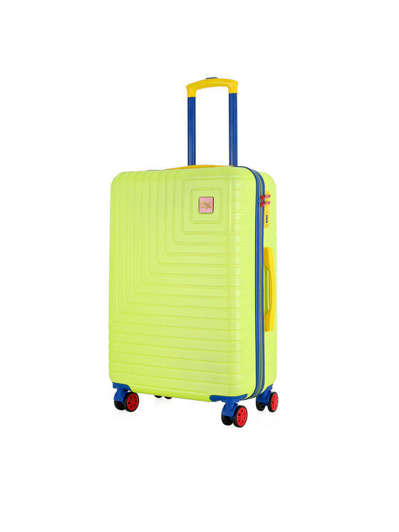 Semi Line Stredný kufor Semi Line T5939-2 Zelená