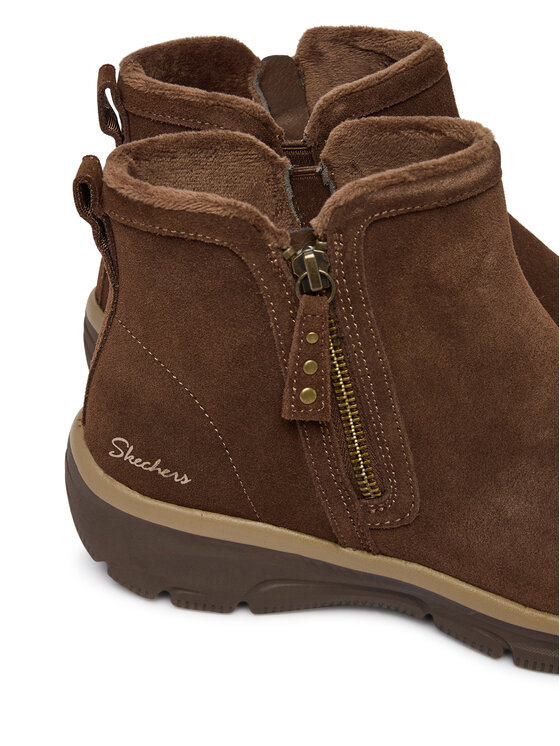 Skechers Botki Skechers Easy Going - Urban Zip 168188 Brązowy