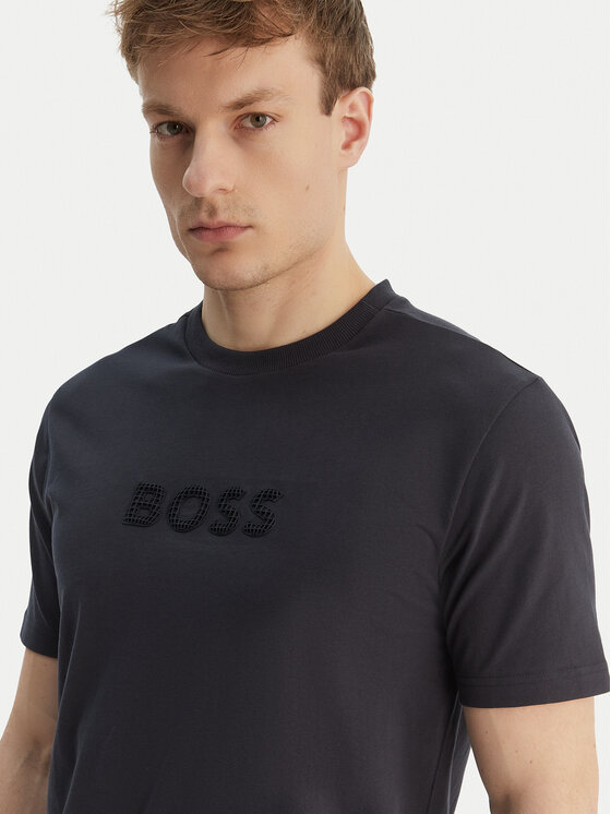 BOSS BOSS Camiseta TS_Terrace Logo 50559361 Azul marino Regular Fit