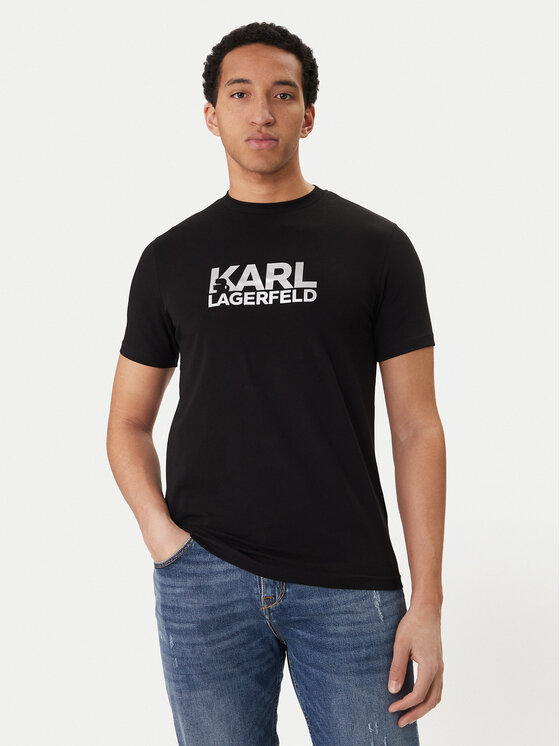 KARL LAGERFELD KARL LAGERFELD Camiseta 755780 500235 Negro Regular Fit