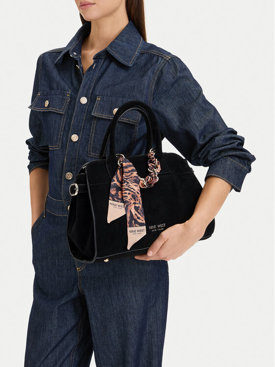 Nine West Дамска чанта Nine West EO-WHISPER LUXE-LDA9422A Черен
