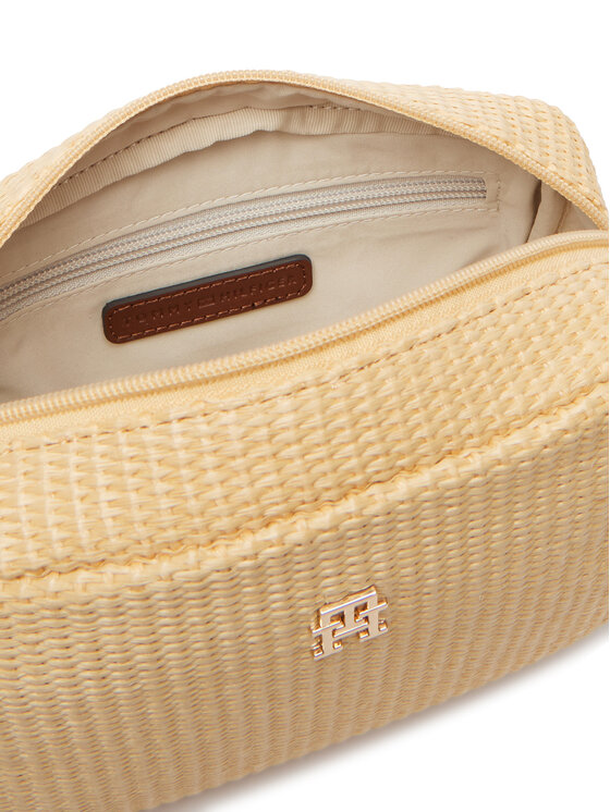 Tommy Hilfiger Torebka Tommy Hilfiger Popette Camera Bag Raffia AW0AW18525 Beżowy