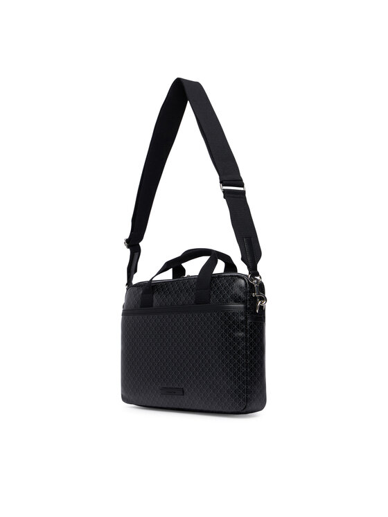 Calvin Klein Geantă pentru laptop Calvin Klein Emblem Aop Coated Commuter/Lapto LV04D3625G Negru