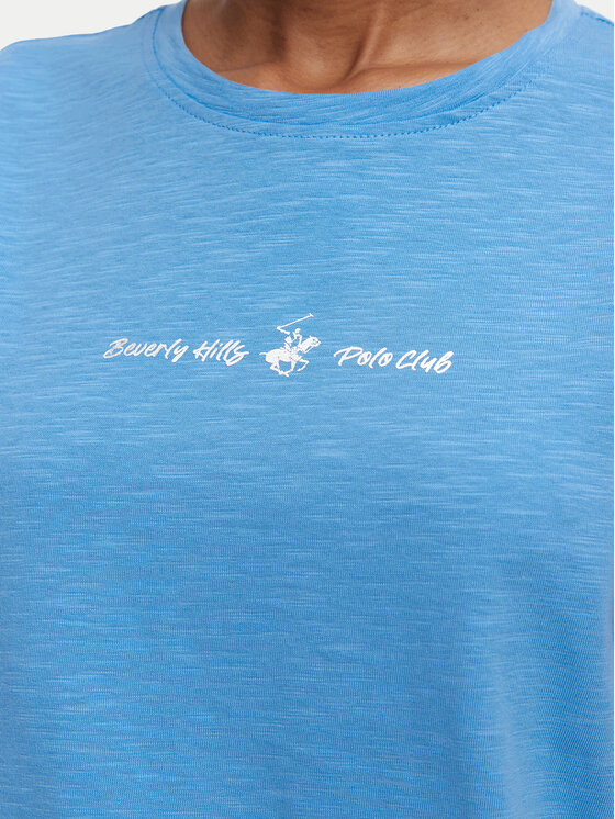 Beverly Hills Polo Club Beverly Hills Polo Club Camiseta P-SS26W-TS6510 Azul claro Regular Fit