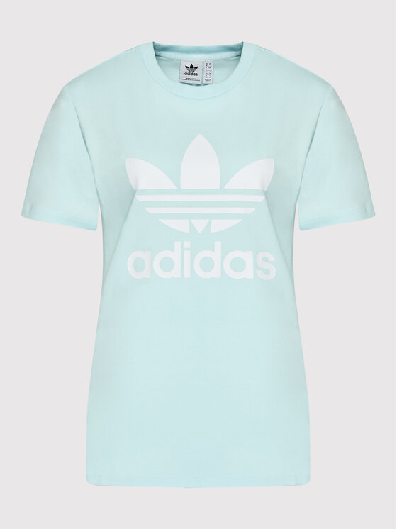 adidas adidas Футболка adicolor Classics Trefoil HK9638 Голубий Regular Fit