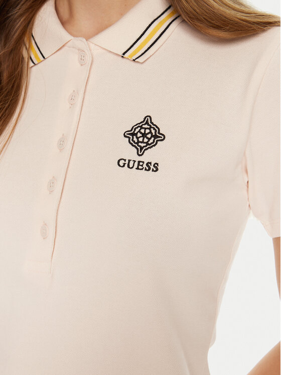 Guess Guess Polo V5RP02 KCOK1 Écru Regular Fit