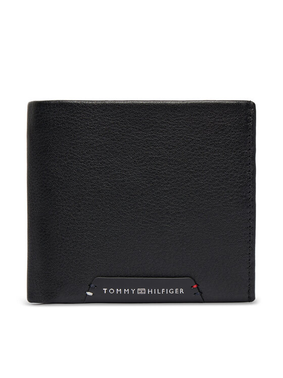 Tommy Hilfiger Peňaženka Tommy Hilfiger Th Corp Cc Flap And Coin AM0AM14780 Čierna