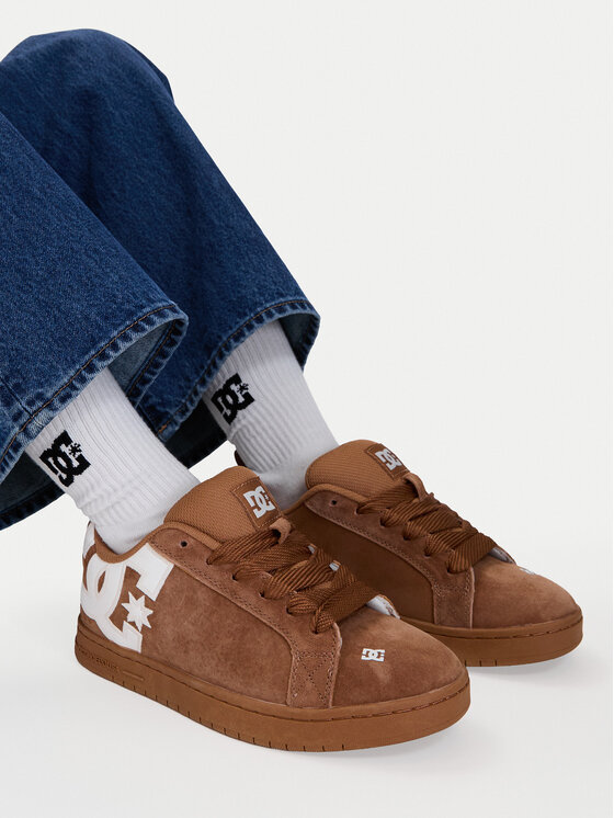 DC Shoes Sneakersy DC Shoes CEOWB-V5-10118 Brązowy jasny