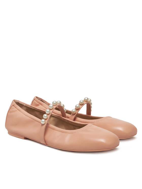 Stuart Weitzman Балетки Stuart Weitzman Goldie Ballet SF896 Бежевий