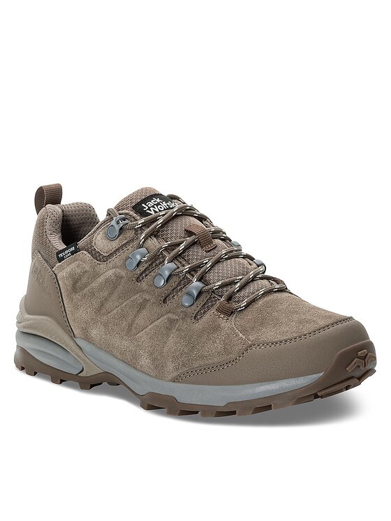 Jack Wolfskin Trekingová obuv Jack Wolfskin Refugio Texapore Low W 4050821 Hnedá