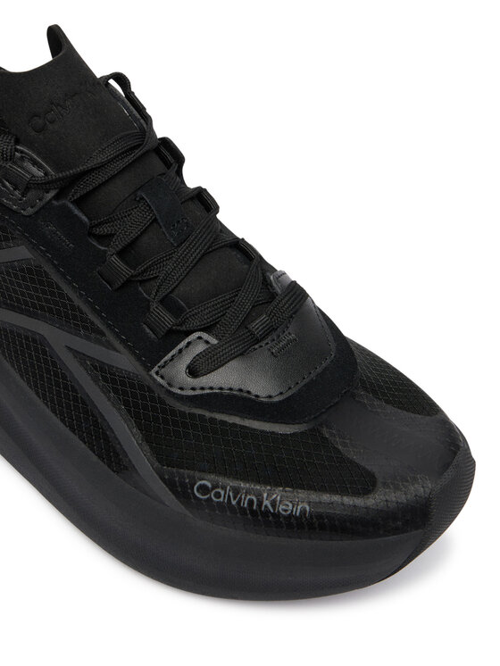 Calvin Klein Сникърси Calvin Klein Chunky Run Ckstripe Lup Tran Rip HW0HW03005 Черен