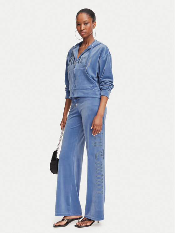 Juicy Couture Juicy Couture Sportinės kelnės Old Gothic JCWBJ226334 Mėlyna Regular Fit