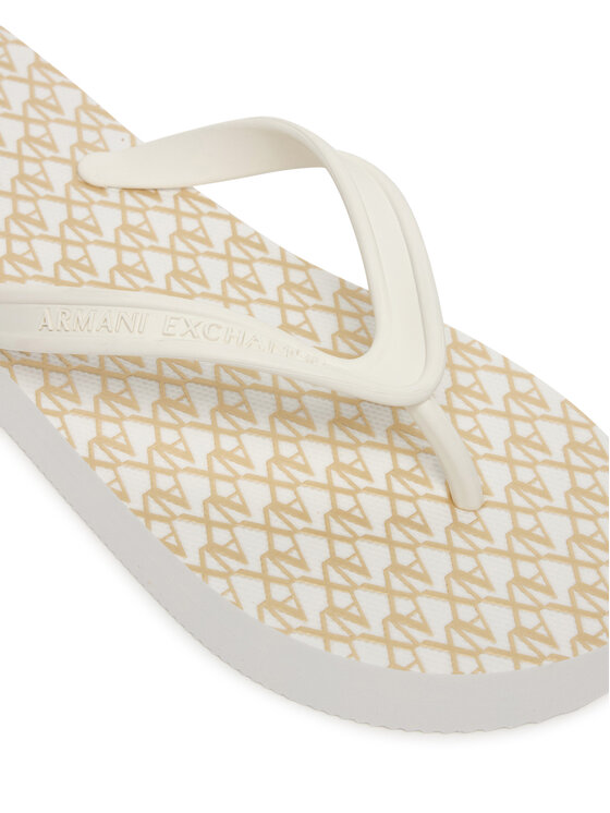 Armani Exchange В'єтнамки Armani Exchange XDQ010 XV700 MZ128 Écru