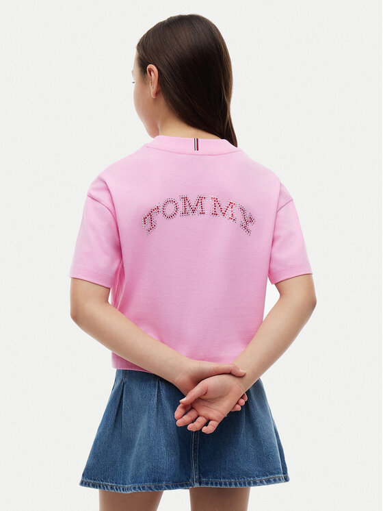 Tommy Hilfiger Tommy Hilfiger Camiseta KG0KG09465 Rosa claro Regular Fit