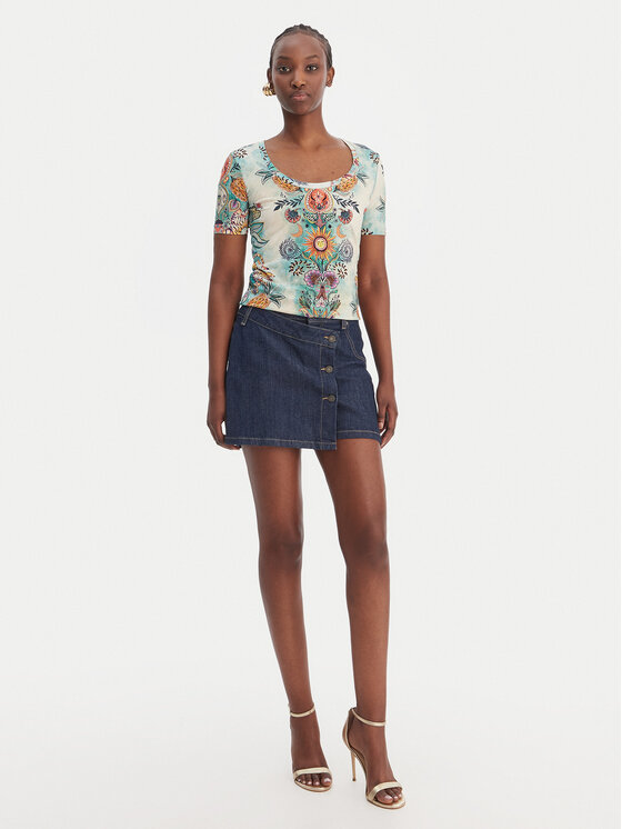 Just Cavalli Just Cavalli Футболка 80PAHE02 CJ112 Кольоровий Slim Fit
