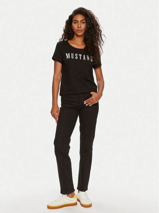 Mustang Mustang T-shirt Alma 1013933 Crna Regular Fit