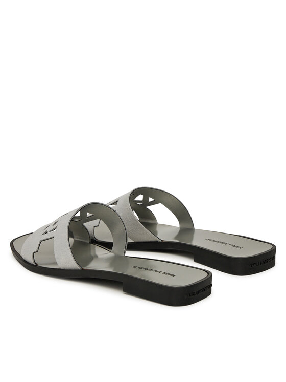 KARL LAGERFELD Шльопанці KARL LAGERFELD Skoot II KL80402 Срібний