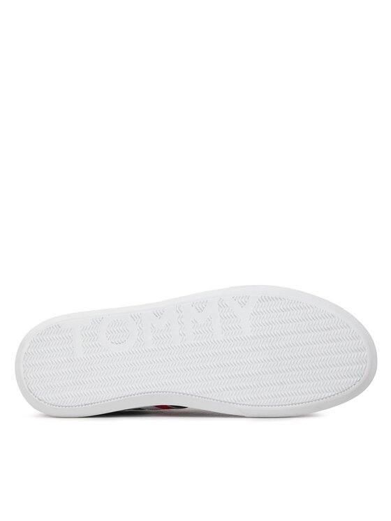 Tommy Hilfiger Sneakers Tommy Hilfiger Essential Leather Cupsole FM0FM04921 Alb