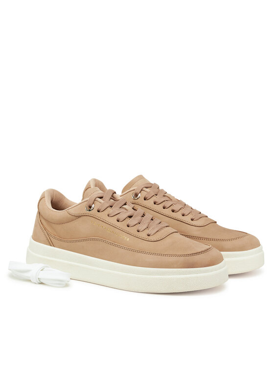Tommy Hilfiger Zapatillas Tommy Hilfiger Modern Court Sneaker Nubuck FW0FW08462 Beis