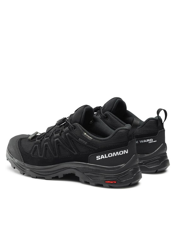 Salomon Trekking čevlji Salomon X Ward Leather GORE-TEX L47182600 Črna