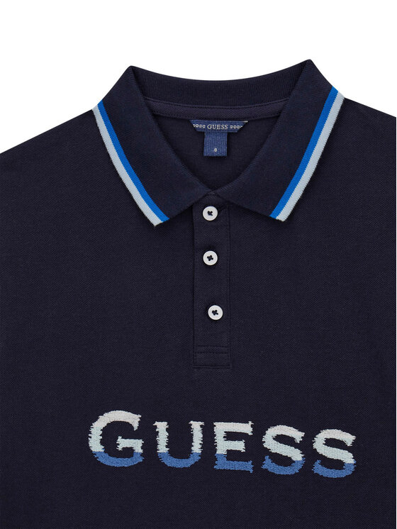 Guess Guess Поло L6GP00 KADZ4 Cиній Relaxed Fit