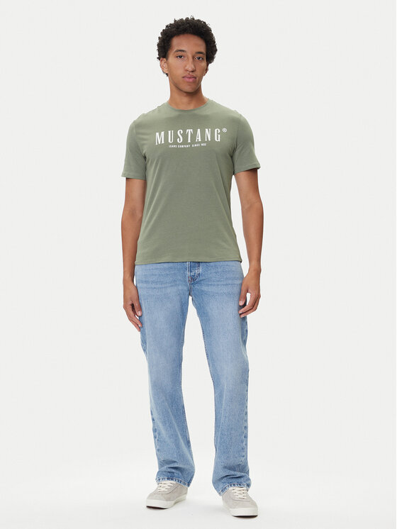 Mustang Mustang Camiseta Austin 1016853 Verde Regular Fit