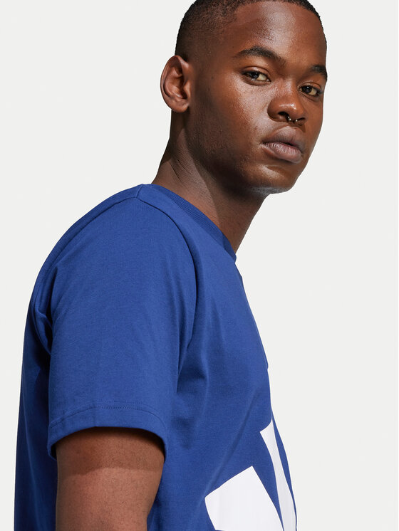 adidas adidas T-shirt Essentials Big Logo JE8940 Tamnoplava Regular Fit