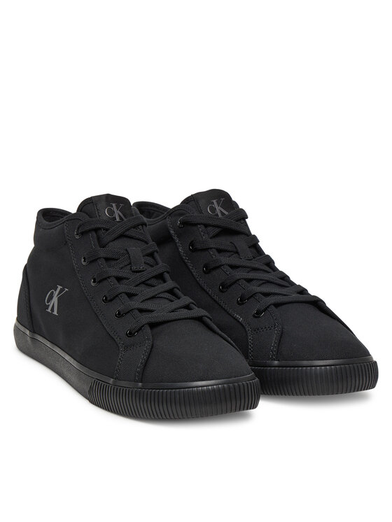 Calvin Klein Jeans Sportcipők Calvin Klein Jeans Ess Vulc Mid Mg Canvas YM0YM01210 Fekete