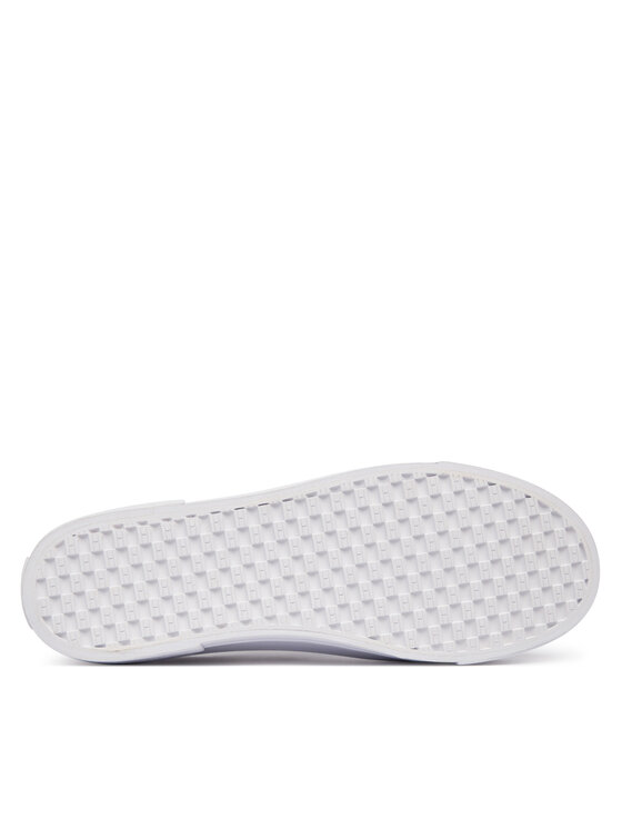 Tommy Hilfiger Laisvalaikio batai Tommy Hilfiger Th Foxing Platform Webbing FW0FW09353 Balta