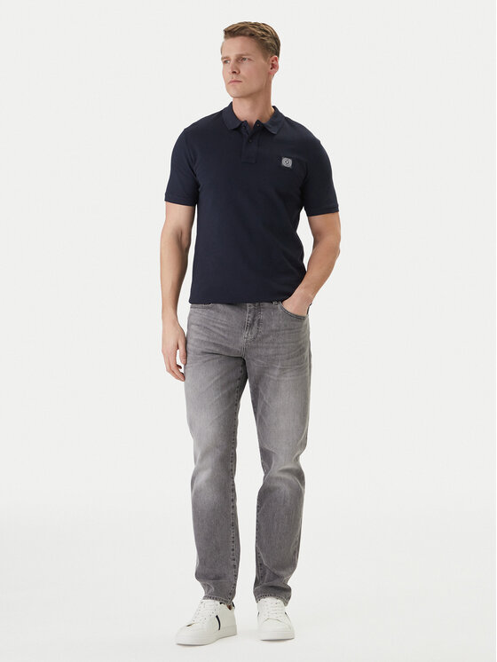 Guess Guess Поло M2YP24 KC9T1 Cиній Regular Fit