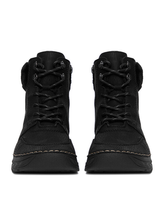 Rieker Šnurovacia obuv Rieker CEO-44555-00 Čierna