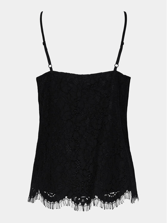 YAS YAS Топ Perla 26032812 Чорний Regular Fit