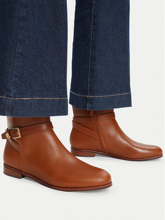 LAUREN RALPH LAUREN Botki LAUREN RALPH LAUREN Brooke Bt 2 802974382001 Brązowy