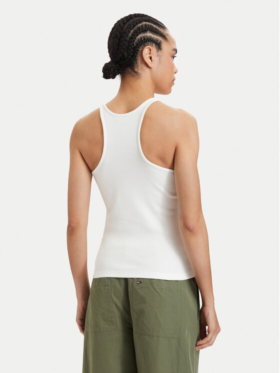 Tommy Jeans Tommy Jeans Top Racerback DW0DW22264 Blanco Slim Fit
