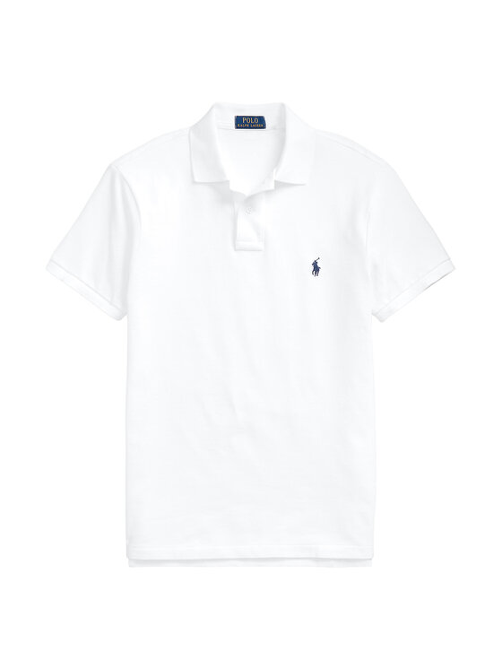 Polo Ralph Lauren Polo Ralph Lauren Поло Core Replen 710548797 Білий Slim Fit