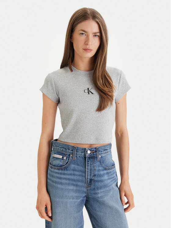 Calvin Klein Jeans Calvin Klein Jeans Camiseta LV047AB802 Gris Regular Fit