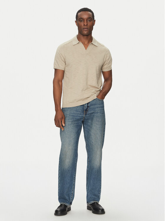 Calvin Klein Calvin Klein Polo majica K10K114087 Bež Regular Fit