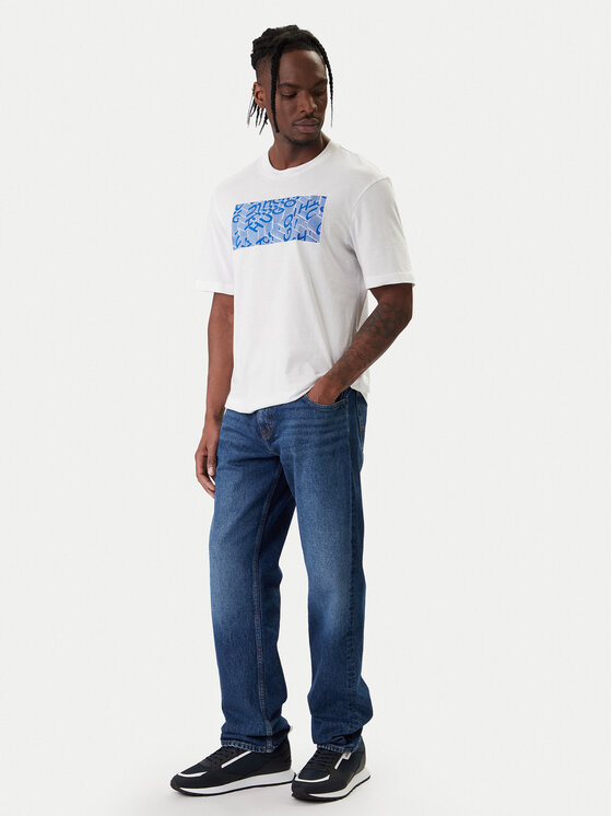 HUGO HUGO Camiseta Nierofix 50554369 Blanco Regular Fit