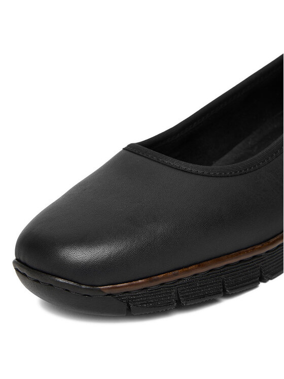 Rieker Półbuty Rieker 53755-00 Czarny