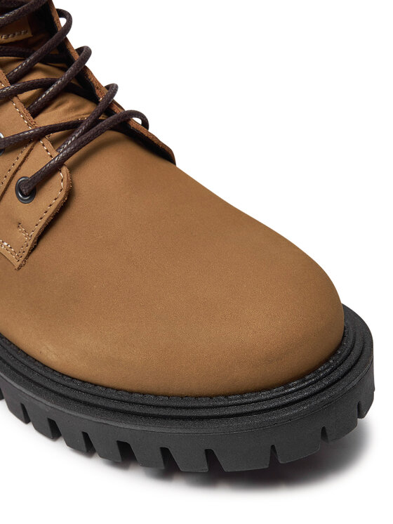 Tommy Hilfiger Trappers Tommy Hilfiger Casual Hilfiger Chunk Z Nbk Boot FM0FM05149 Maro
