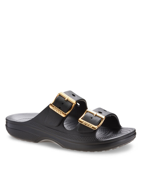 Crocs Шльопанці Crocs Saturday Sandal Metallic Buckle 213316 Чорний