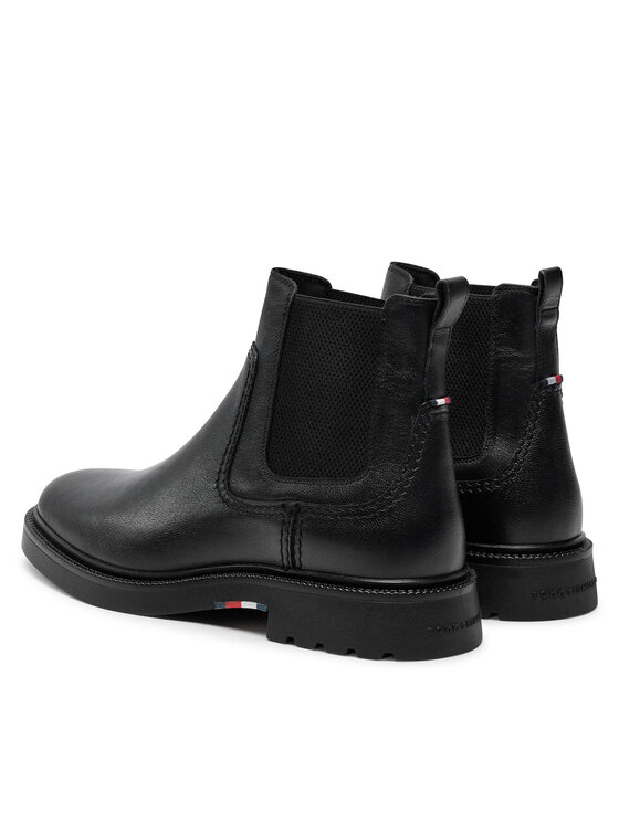 Tommy Hilfiger Боти тип челси Tommy Hilfiger Chelsea FM0FM05184 Черен